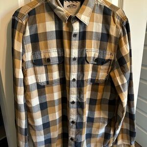 Vans Plaid Shirt in Black and Tan